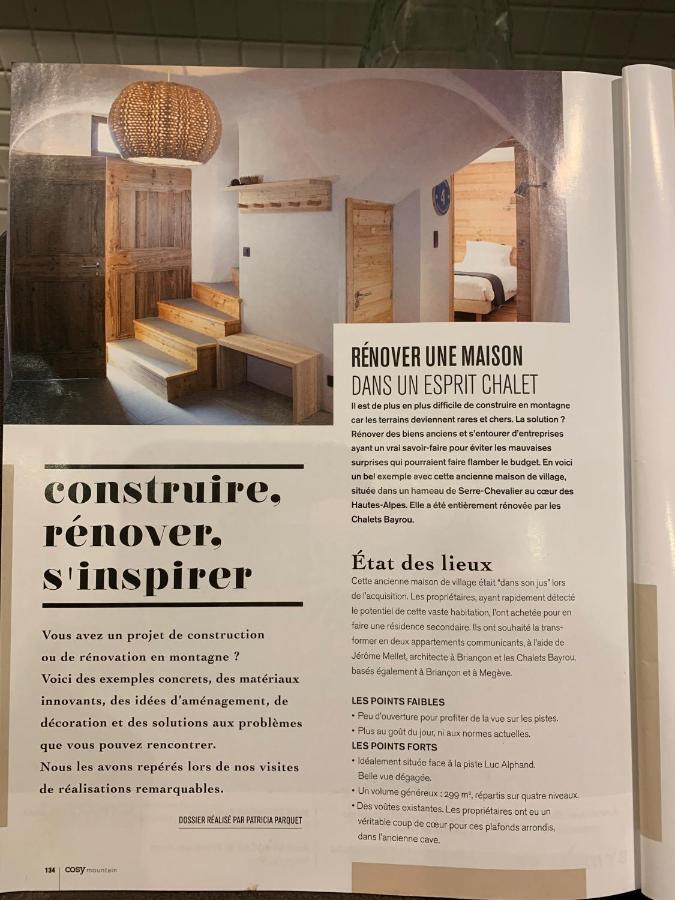 Le Gabion, Luxueux Appartement Avec Sauna, Serre Chevalier Vallee Saint-Chaffrey Exterior foto